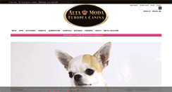 Desktop Screenshot of altamodaeuropeacanina.com